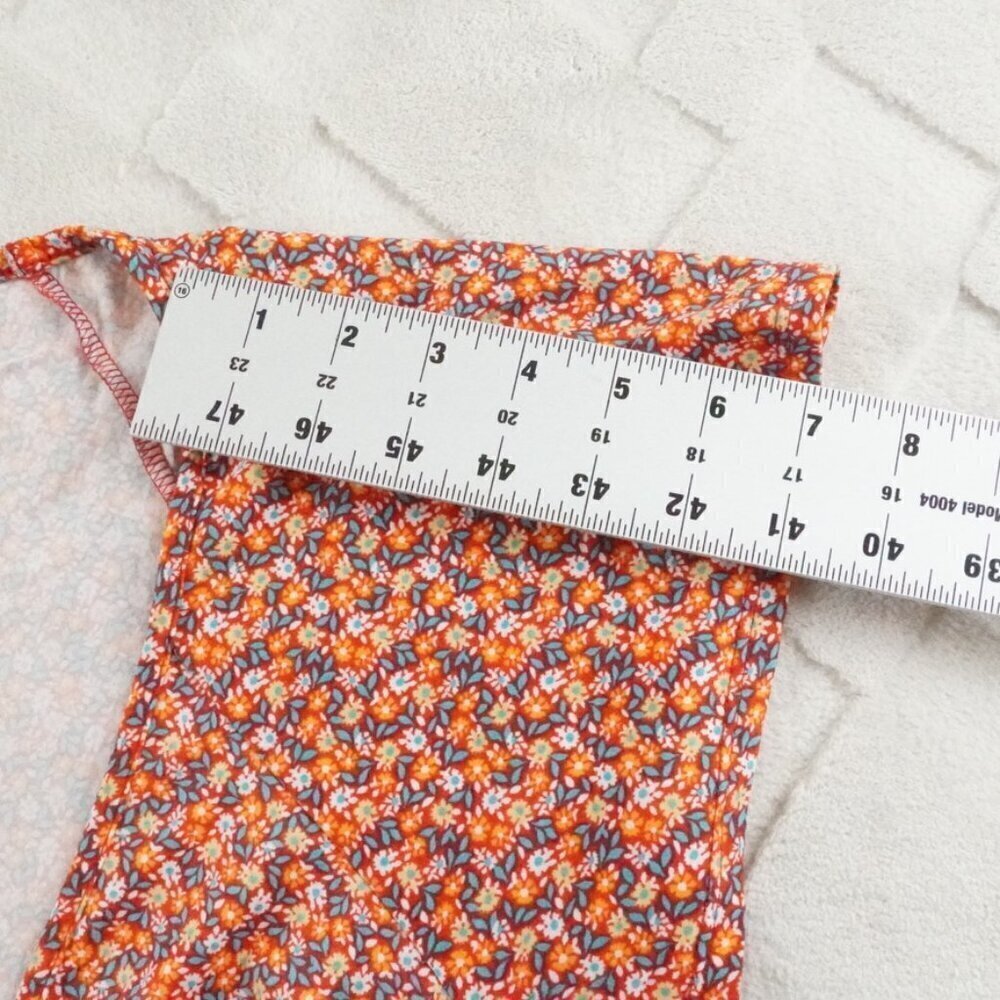Urban Outfitters Tiered Mini Dress Womens Small Floral Print Dolman Sleeve - Picture 9 of 11